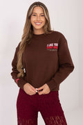Women's Sweatshirt Crew Neck Back Print Cotton Blend – Sweatshirt | GUOCALI – view 15