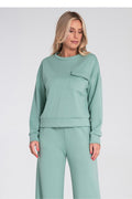Women's Sweatshirt Crew Neck Chest Flap Pocket – Sweatshirt | GUOCALI