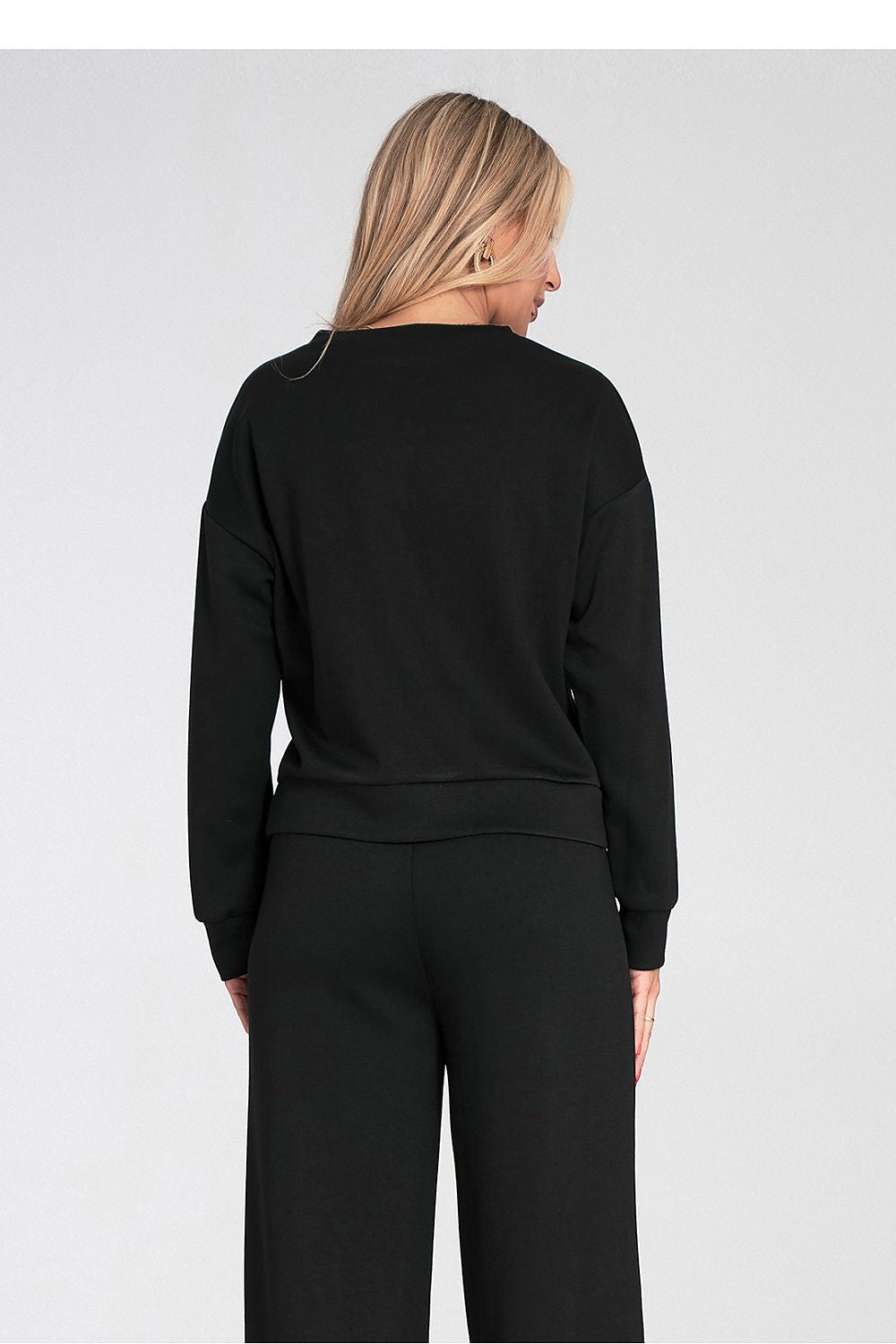 Women's Sweatshirt Crew Neck Chest Flap Pocket – Sweatshirt | GUOCALI – view 6