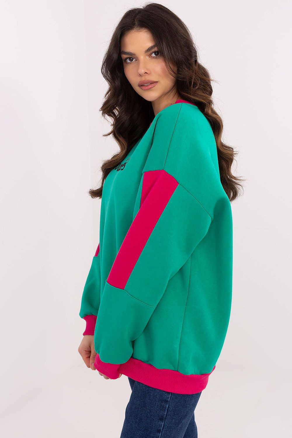 Women's Sweatshirt Crew Neck Embroidered Patches Cotton Blend – Sweatshirt | GUOCALI – view 14