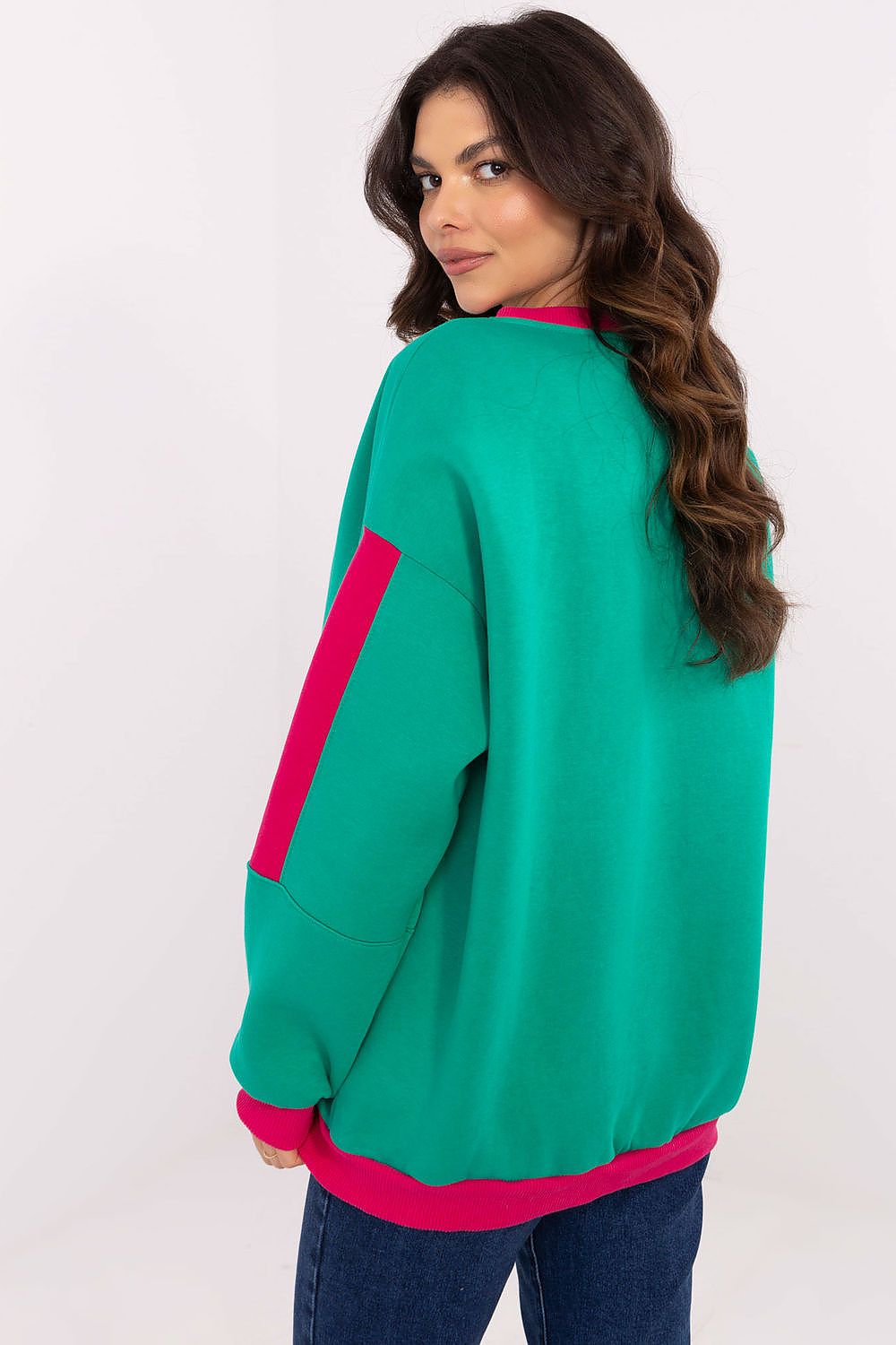 Women's Sweatshirt Crew Neck Embroidered Patches Cotton Blend – Sweatshirt | GUOCALI – view 15