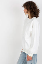 Women's Sweatshirt Crew Neck Front Embroidery Cotton Blend – Sweatshirt | GUOCALI – view 10