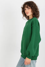 Women's Sweatshirt Crew Neck Front Embroidery Cotton Blend – Sweatshirt | GUOCALI – view 6
