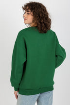 Women's Sweatshirt Crew Neck Front Embroidery Cotton Blend – Sweatshirt | GUOCALI – view 7