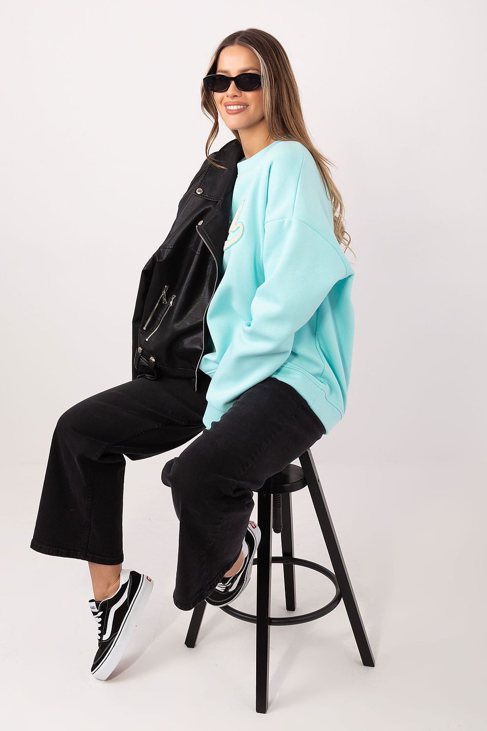 Women's Sweatshirt Crew Neck Graphic Print Stretch Cotton – Sweatshirt | GUOCALI – view 13