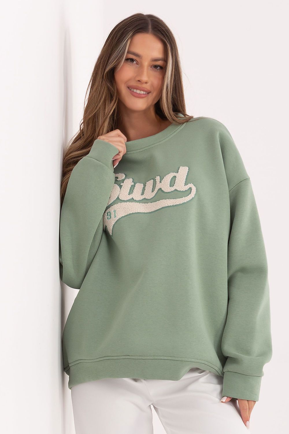 Women's Sweatshirt Crew Neck Graphic Print Stretch Cotton – Sweatshirt | GUOCALI – view 15
