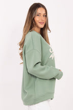Women's Sweatshirt Crew Neck Graphic Print Stretch Cotton – Sweatshirt | GUOCALI – view 18