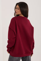Women's Sweatshirt Crew Neck Graphic Print Stretch Cotton – Sweatshirt | GUOCALI – view 4