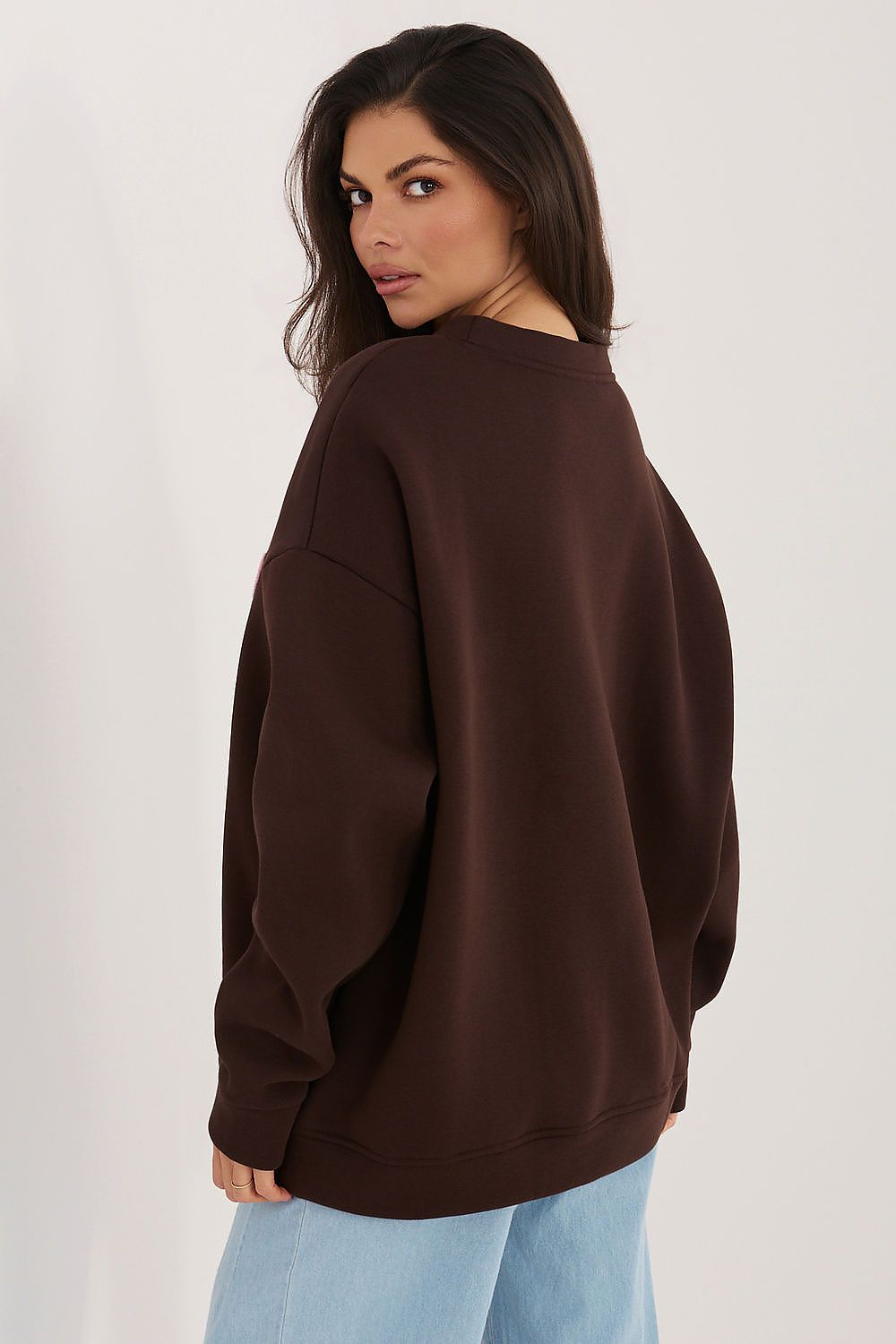 Women's Sweatshirt Crew Neck Graphic Print Stretch Cotton – Sweatshirt | GUOCALI – view 7