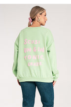 Women's Sweatshirt Crew Neck Letter Print Relaxed Cotton Blend – Sweatshirt | GUOCALI – view 7