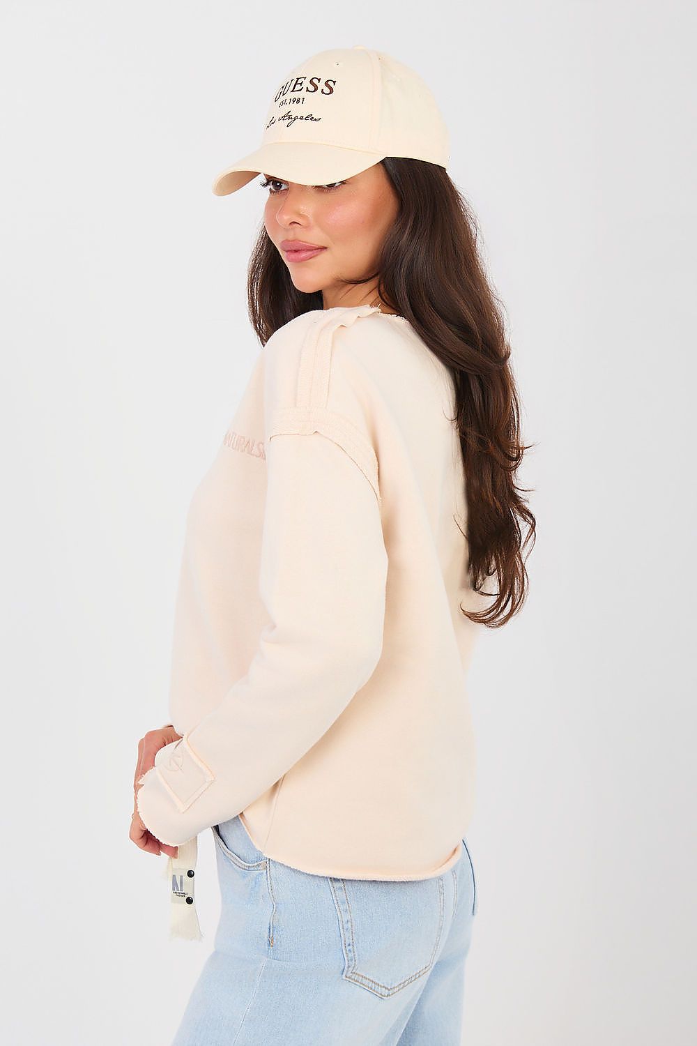 Women's Sweatshirt Crew Neck Stretch Cotton Blend – Sweatshirt | GUOCALI – view 9