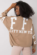 Women's sweatshirt Oversized Logo Crew Neck Cotton Blend – view 9