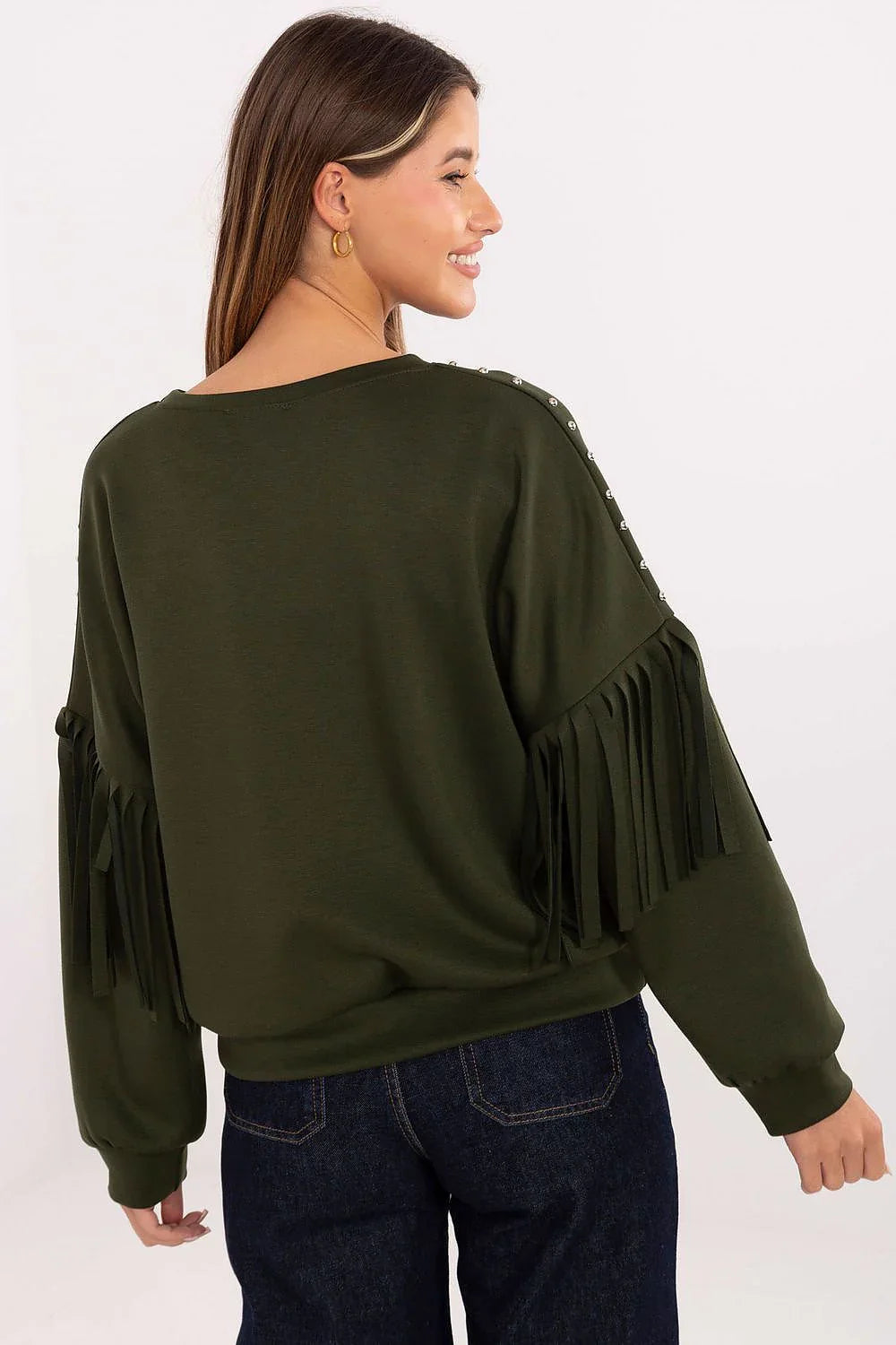 Women's Sweatshirt - Crew-Neck With Regular Fit - Guocali