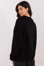 Women's sweatshirt Embroidered Crew Neck Regular Fit Stretch Cotton – view 6
