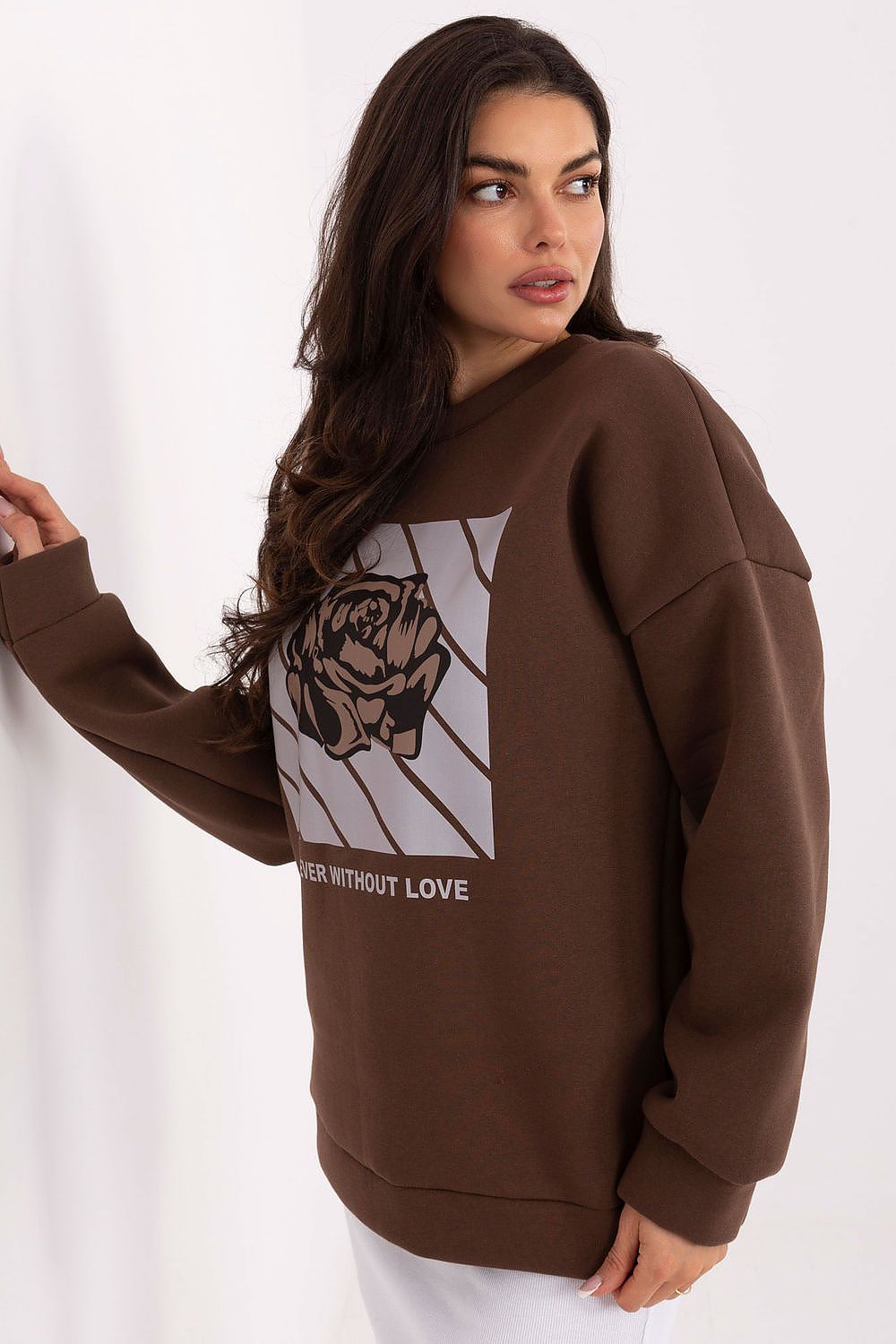 Women's Sweatshirt Graphic Print Loose Fit Cotton Blend – Sweatshirt | GUOCALI – view 2