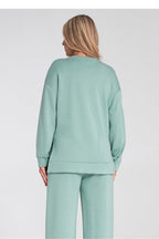 Women's Sweatshirt High-Low Hem Side Slits Crew Neck – Sweatshirt | GUOCALI – view 3