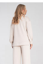 Women's Sweatshirt High-Low Hem Side Slits Crew Neck – Sweatshirt | GUOCALI – view 6
