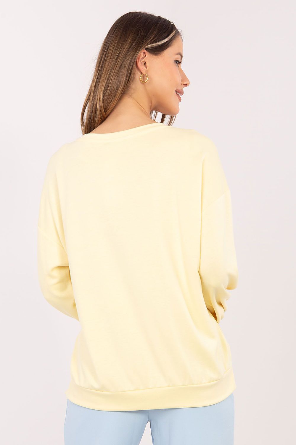 Women's Sweatshirt Loose Fit Graphic Print Round Neck – Sweatshirt | GUOCALI – view 11