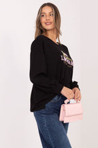 Women's Sweatshirt Loose Fit Graphic Print Round Neck – Sweatshirt | GUOCALI – view 15