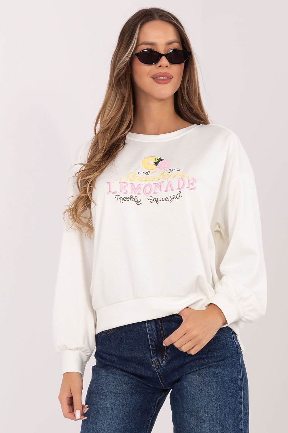 Women's Sweatshirt Loose Fit Graphic Print Round Neck – Sweatshirt | GUOCALI – view 16