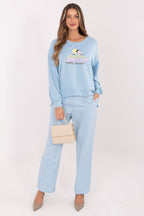 Women's Sweatshirt Loose Fit Graphic Print Round Neck – Sweatshirt | GUOCALI – view 2