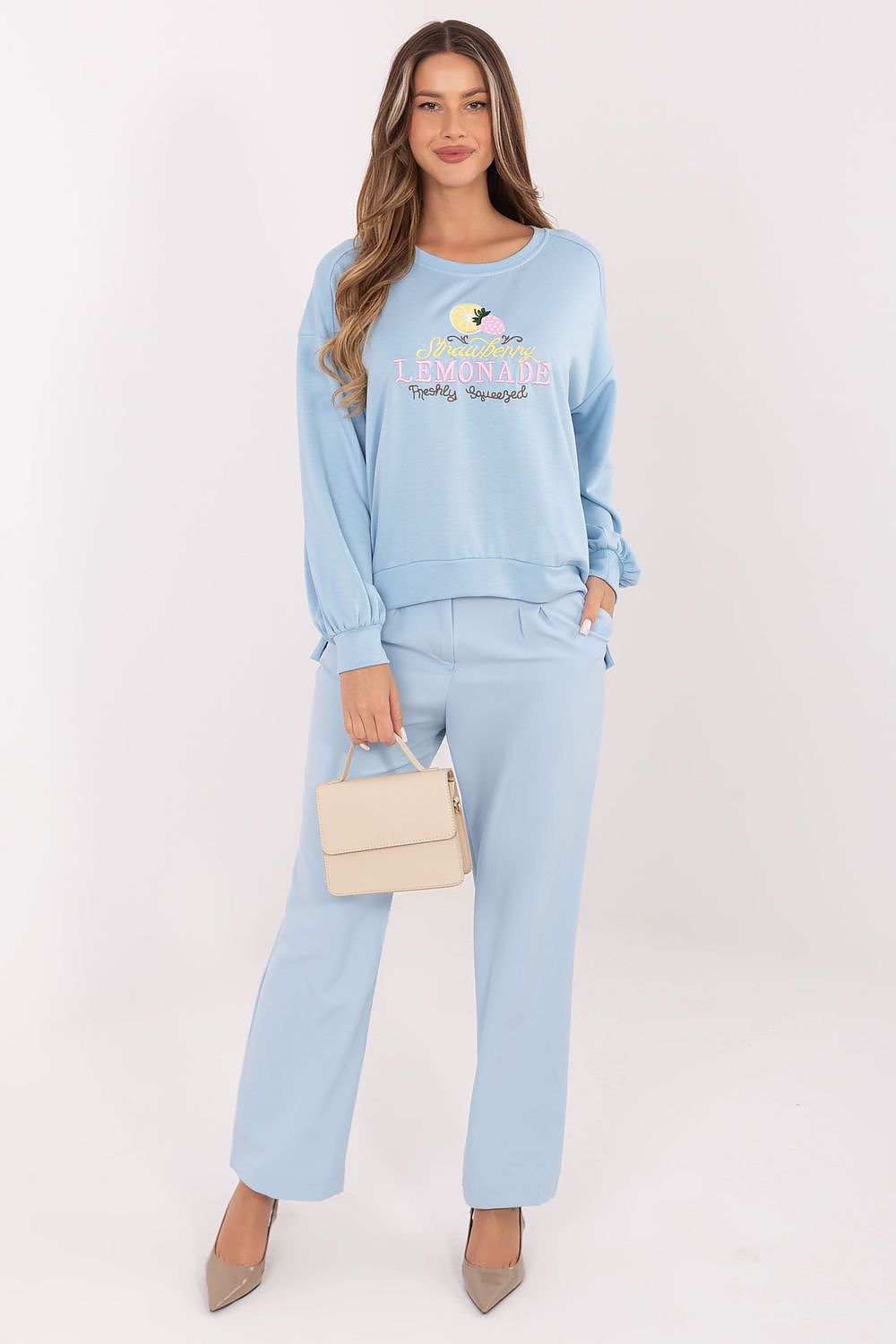 Women's Sweatshirt Loose Fit Graphic Print Round Neck – Sweatshirt | GUOCALI – view 2