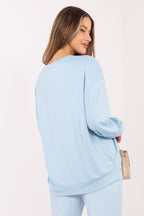 Women's Sweatshirt Loose Fit Graphic Print Round Neck – Sweatshirt | GUOCALI – view 4