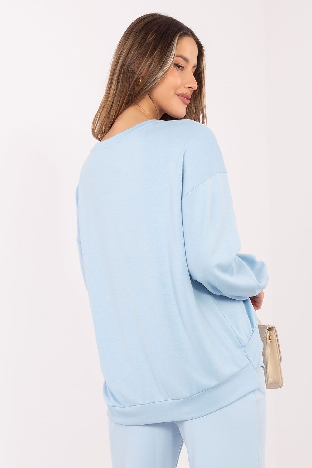 Women's Sweatshirt Loose Fit Graphic Print Round Neck – Sweatshirt | GUOCALI – view 4