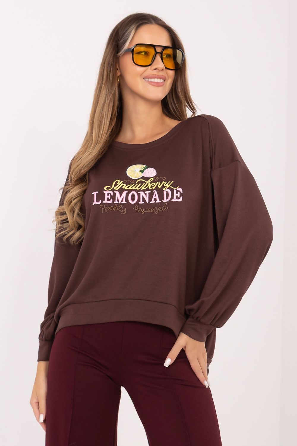 Women's Sweatshirt Loose Fit Graphic Print Round Neck – Sweatshirt | GUOCALI – view 7