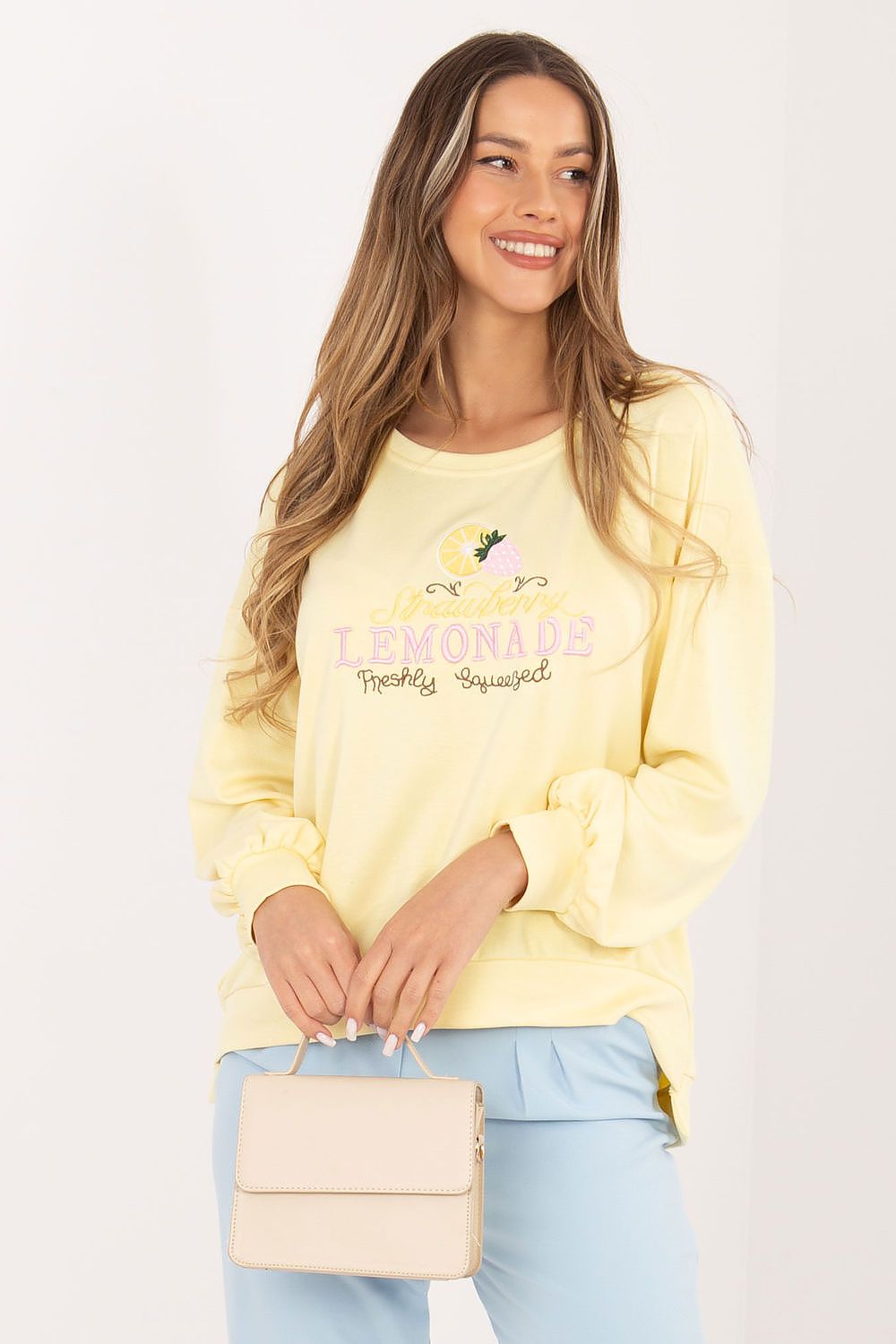 Women's Sweatshirt Loose Fit Graphic Print Round Neck – Sweatshirt | GUOCALI – view 9