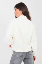 Women's sweatshirt beige alternate shade sleeve embroidery view