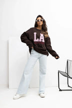 Women's sweatshirt Oversized Embroidered Logo Crew Neck – view 14