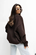 Women's sweatshirt Oversized Embroidered Logo Crew Neck – view 15
