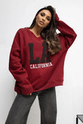 Women's sweatshirt Oversized Embroidered Logo Crew Neck – view 6
