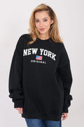 Women's Sweatshirt Oversized Letter Print Lined Cotton Blend – Sweatshirt | GUOCALI