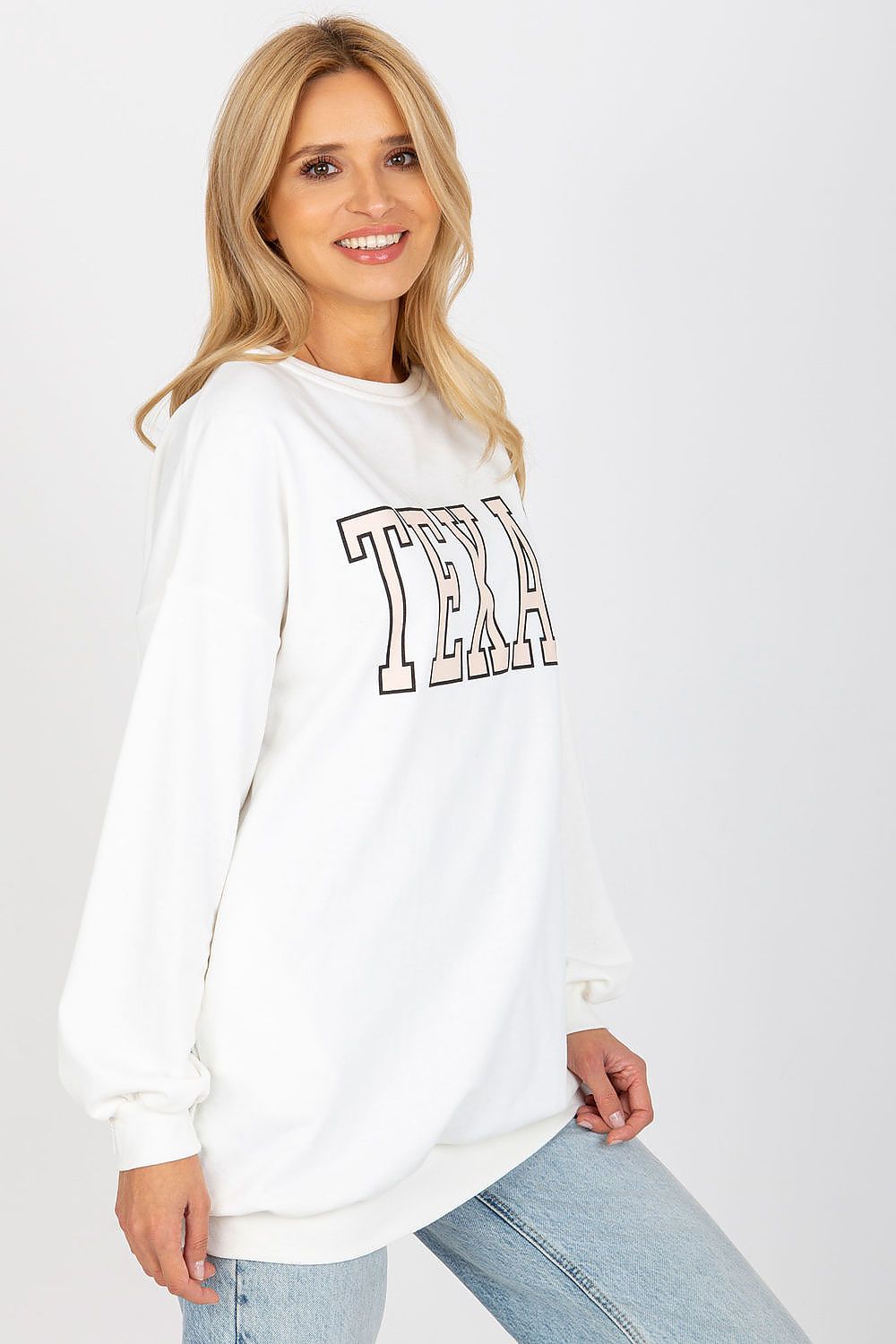 Women's Sweatshirt Oversized Longline College Print Side Pockets – Sweatshirt | GUOCALI – view 9