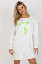 Women's Sweatshirt Oversized Longline Graphic Print Cotton Blend – Sweatshirt | GUOCALI