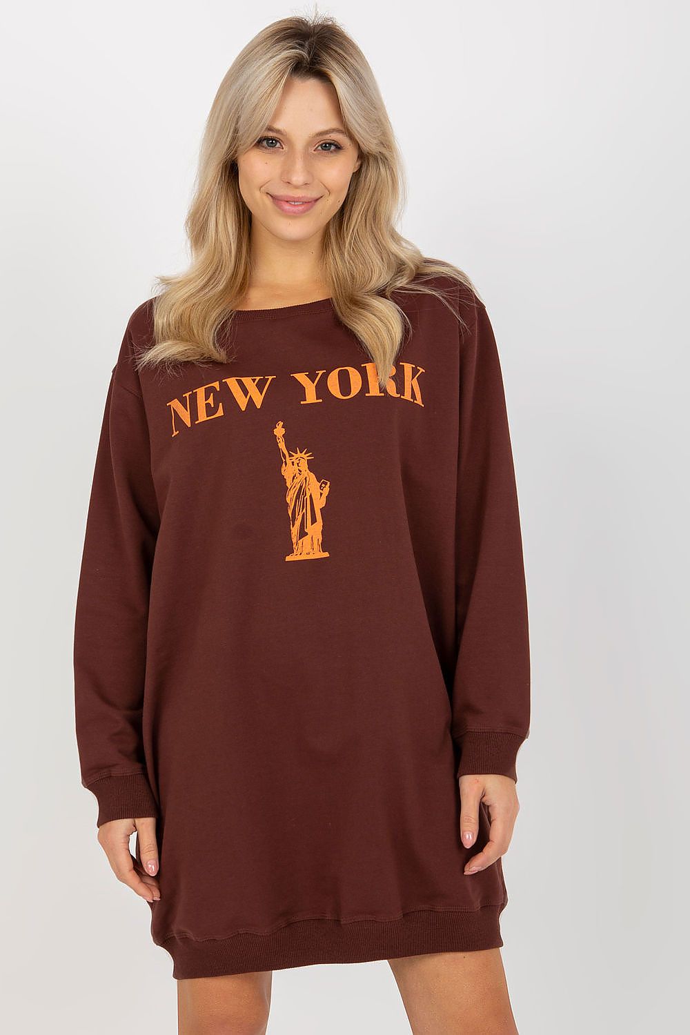 Women's Sweatshirt Oversized Longline Graphic Print Cotton Blend – Sweatshirt | GUOCALI – view 19