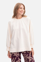 Women's Sweatshirt Oversized Raglan Side Slits Cotton – Sweatshirt | GUOCALI