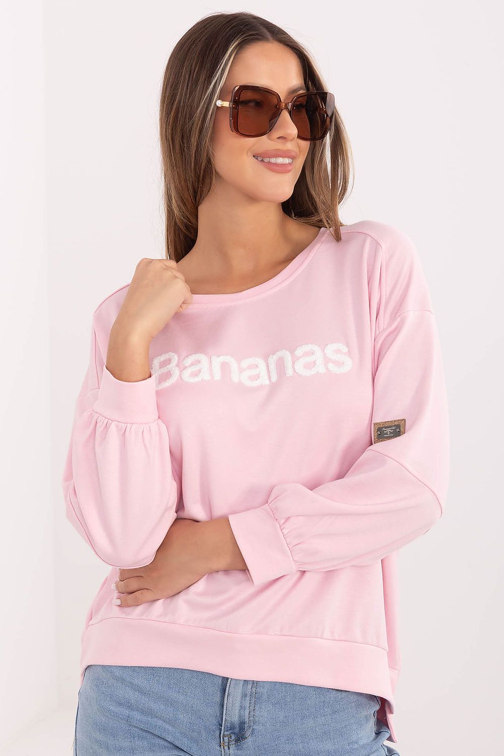 Women's Sweatshirt Round Neck Letter Print Regular Fit – Sweatshirt | GUOCALI