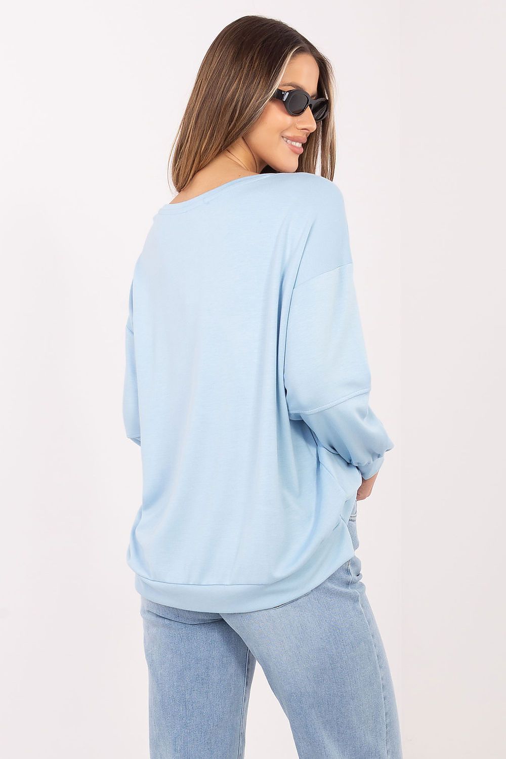 Women's Sweatshirt Round Neck Letter Print Regular Fit – Sweatshirt | GUOCALI – view 10
