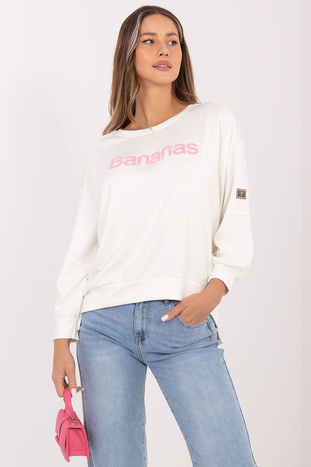 Women's Sweatshirt Round Neck Letter Print Regular Fit – Sweatshirt | GUOCALI – view 5