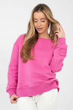 Women's Sweatshirt Sleeve Embroidery Cotton Blend – Sweatshirt | GUOCALI – view 4