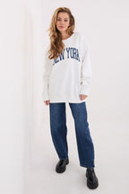 Women's Sweatshirt Slogan Print Crew Neck Loose Fit – Sweatshirt | GUOCALI – view 5