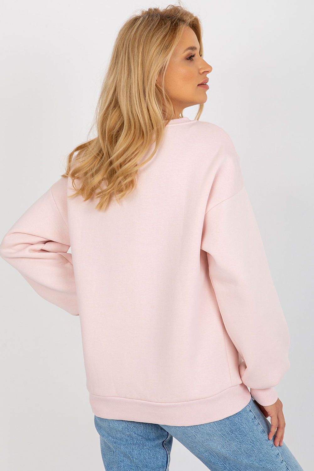 Women's Sweatshirt Striped Crew Neck Loose Fit Multicolour – Sweatshirt | GUOCALI – view 3