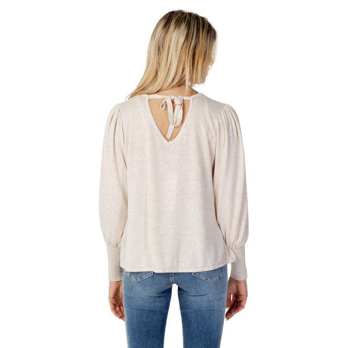 Beige Women Knitwear - Plain - Knitwear - Guocali